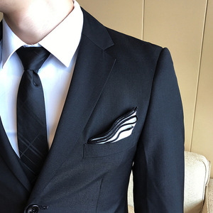 Tinta unita <span class=keywords><strong>Slim</strong></span> <span class=keywords><strong>Fit</strong></span> <span class=keywords><strong>uomo</strong></span> 3 pezzi abito da sposa da <span class=keywords><strong>uomo</strong></span> d'affari Casual blazer da cerimonia nuziale abiti da ballo - Product Image 3