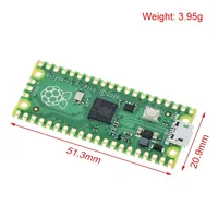 Placa de Desarrollo Raspberry Pi Pico SMD, Microcontrolador de Bajo Costo y Alto Rendimiento RP2040 Cortex-M0 para Procesador de Doble Núcleo