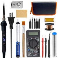 Ensemble de fer à souder LVD 80W avec multimètre, outil de réparation, outil de réparation de téléphone portable
