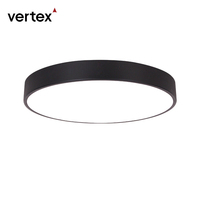 Plafonniers LED Vertex à surface plate, CRI élevé 80/90, angle de faisceau 110°, 4000K, IP54, 24W, pour chambre/salon/salle à manger, design moderne