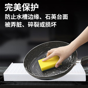 Silicone <b>Sink</b> Splash Guard Water Barrier Counter Mount <b>Kitchen</b> Bathroom <b>Mat</b> Easy To Clean Matte Surface - Product Image 5