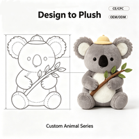 OEM ODM Peluche personnalisée en forme d'ours, jouet en peluche en polyester, certifié EN71, peluches douces, poupée Kawaii