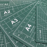 Tapis de découpe rotatif en PVC souple de 3 mm d'épaisseur, auto-réparateur, format A0 A1 A2 A3 A4 A5, pour bricolage et découpe de papier