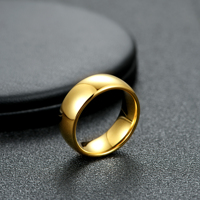 Bagues personnalisées en tungstène 4mm 6mm 8mm Bagues de fiançailles hypoallergéniques en or 18k Couple