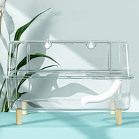 Nouveauté Cages pour animaux de compagnie de haute qualité Cage pour hamster en acrylique plexiglas à grand espace