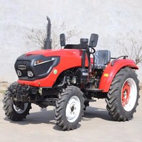 50hp Mini traktor pertanian mesin pertanian 4 roda penggerak traktor 504 traktor pertanian kecil dengan Harrow di Maroko