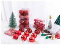 Weihnachtsbaumkugeln Matt Glänzend Bruchsicher Kunststoff Geschenkbox Kugeln 3 bis 6cm 100 Stück für Heim Feiertagsdekoration Weihnachtsdeko