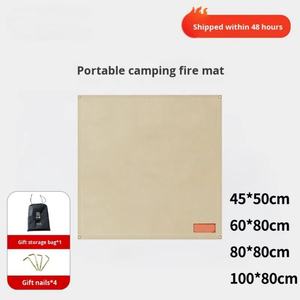 Manta Ignífuga de Fibra de Vidrio para Exteriores, 45*50cm, Alfombra de Aislamiento Térmico Retardante de Llama para Picnic, Camping y Protección Contra Incendios - Product Image 4
