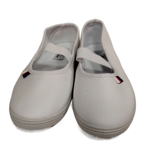 Chaussures plates à enfiler pour filles, blanches, pour la <span class=keywords><strong>danse</strong></span>, en injection - Product Image 2