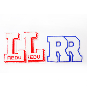 Trong Kho Thân Thiện Với Môi 8Cm Long Lanh Bảng Chữ Cái Chenille PVC Sắt Trên Các Bản Vá Lỗi Cho Quần Áo Mũ & Tự Làm Dự Án - Product Image 3