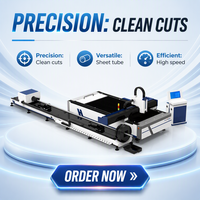 Machine de découpe laser haute précision pour plaques et tubes 1500W-12000W pour acier inoxydable, aluminium et tôle galvanisée