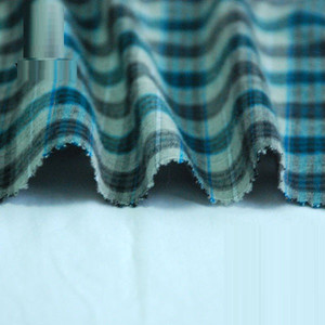 Kho Hàng Giá Rẻ Lô Hàng Sợi Nhuộm 2/2 Twill Kiểm Tra Thiết Kế Áo Sơ Mi Vải - Product Image 3