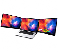 Moniteur portable 15,6 pouces 1080p IPS FHD, extension d'écran double pour ordinateur portable, le plus fin, sans pilote requis, recharge pratique pour ordinateur portable