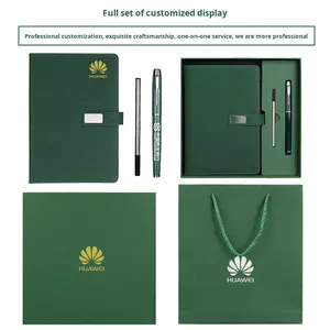 Nuevo Set de Regalo de Cuaderno de Imitación de Cuero de Alta Calidad con Encuadernación Inalámbrica, Souvenir Empresarial, 100 Hojas, para la Escuela - Product Image 3