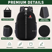 Sac à dos pliable personnalisable, imperméable, respirant, ultra-léger, pour le cyclisme, la randonnée, les voyages et l'alpinisme