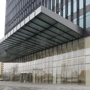 Kiến trúc hiện đại kính mặt tiền rèm cửa sổ hệ thống bức tường kính thanh lịch xây dựng - Product Image 3