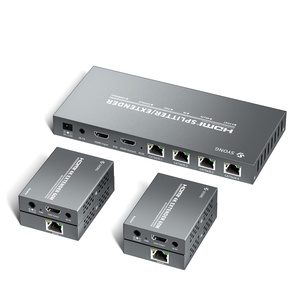 Syong 1080P <span class=keywords><strong>HDMI</strong></span> Extender <span class=keywords><strong>Splitter</strong></span> trên Ethernet 1x4 IR từ xa, 1 trong 4 <span class=keywords><strong>out</strong></span> <span class=keywords><strong>HDMI</strong></span> <span class=keywords><strong>Splitter</strong></span> Extender trên Cat6 PoC + Vòng 60m - Product Image 1