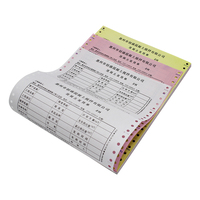 Papier autocopiant 3 plis continu format A4 de haute qualité, personnalisé en usine, pré-imprimé/vierge, 100 % pâte de bois pour formulaires de factures