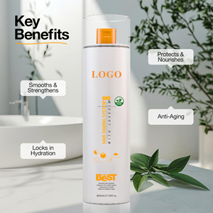 Champú <span class=keywords><strong>y</strong></span> <span class=keywords><strong>Acondicionador</strong></span> Alisante <span class=keywords><strong>para</strong></span> el Cabello con Queratina Bio de Marca Privada SILU, Crema Anticaspa con Colágeno Brasileño <span class=keywords><strong>para</strong></span> Tratamientos - Product Image 2