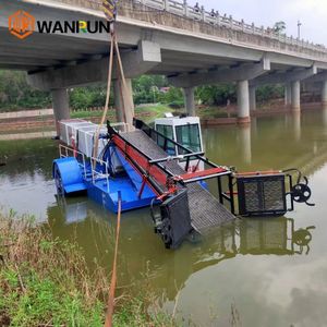 Cosechadora <span class=keywords><strong>de</strong></span> Malezas Acuáticas Subacuática Profesional <span class=keywords><strong>de</strong></span> Acero para Limpieza <span class=keywords><strong>de</strong></span> Basura en Lagos, Ríos y Estanques, Barco Recolector <span class=keywords><strong>de</strong></span> Jacinto <span class=keywords><strong>de</strong></span> Agua - Product Image 1