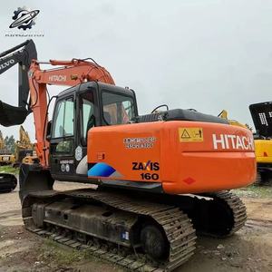รถขุดตีนตะขาบฮิตาชิ160 มือสอง ขนาด 16 ตัน บุ้งกี๋ 0.6 ลบ.ม. ของแท้จากญี่ปุ่น รถขุดก่อสร้างขนาดกลาง ชั่วโมงการใช้งานต่ำ สภาพดี - Product Image 3