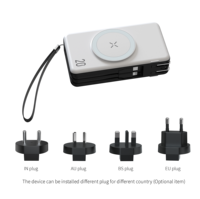Power Bank Portabel 2025 20000mAh dengan Kabel Terintegrasi, Charger Perjalanan Cocok untuk Semua Ponsel Universal
