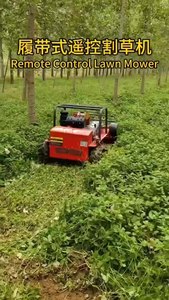 เครื่องตัดหญ้าแบบใบมีดหมุนควบคุมระยะไกล LZTracked DIY พร้อมเครื่องยนต์เบนซิน 125 ซีซี ถังเก็บหญ้า 100 ลิตร สำหรับใช้ในสวนผลไม้ ฟาร์ม และครัวเรือน - Product Image 3