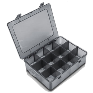 Boîte à outils portable en plastique avec plateau et organiseurs, incluant un coffret de rangement amovible pour outils - Product Image 1