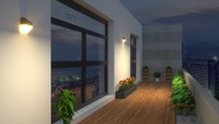 Lampe solaire murale extérieure super lumineuse 220LM avec capteur PIR et batterie remplaçable, design Panda breveté, pour jardin