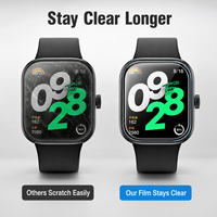 Outil d'alignement à installation rapide, protection d'écran en verre trempé HD 9H compatible avec Redmi Watch 4 Watch 5 Active