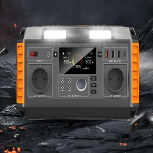 Solar Power Supply Manufacturer Home Outdoor Camping Bank Lithium Iron <b>Battery</b> Backup Generator <b>Rechargeable</b> 700w - Product Image 2