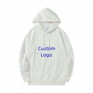 High Quality Cotton Terry Oversize Hoodie Thick <b>Drop</b> Shoulder Plain Blank Custom Men Hoodies - Product Image 5