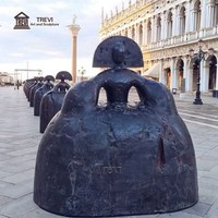 Estatua Abstracta de Princesa de Bronce Grande de TREVI, Estilo Manolo Valdés |   Escultura de la Serie Menina para Decoración de Plazas, Museos y Jardines