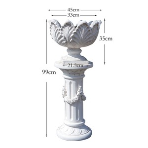 Jardinière en <span class=keywords><strong>colonne</strong></span> romaine en oxyde <span class=keywords><strong>de</strong></span> magnésium, décoration <span class=keywords><strong>de</strong></span> <span class=keywords><strong>porte</strong></span> <span class=keywords><strong>de</strong></span> villa <span class=keywords><strong>de</strong></span> mariage, <span class=keywords><strong>pot</strong></span> <span class=keywords><strong>de</strong></span> <span class=keywords><strong>fleurs</strong></span> rétro européen en forme <span class=keywords><strong>de</strong></span> pétale pour jardin, cour, extérieur - Product Image 4