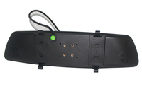 Monitor para Vehículo de 4.3 Pulgadas, Monitor de Espejo Retrovisor para Auto, Entrada de Video Bidireccional, Pantalla Independiente