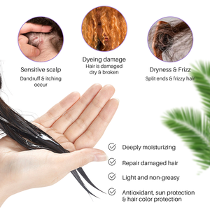 Aceite de coco personalizado Sleek & Shine Anti-Frizz Suero para el cuidado del cabello para controlar el frizz y alisar el cabello Suero de seda - Product Image 3