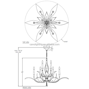 <span class=keywords><strong>Lustre</strong></span> antique doré, style classique minimaliste rustique, lampe à bougies pour grandes pièces, style ferme noir pour salle à manger - Product Image 6