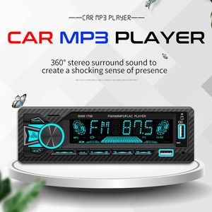 Autoradio ISO haute puissance T1789 1 DIN récepteur USB TF Aux Audio lecteur MP3 avec 7 couleurs éclairage écran tactile <span class=keywords><strong>Pioneer</strong></span> - Product Image 3