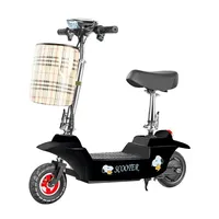 Trottinette Électrique 48V 250W pour Adultes, Grande Vitesse 60 km/h, 3 Vitesses, Cadre en Acier Carbone, Pneu 12 Pouces, Frein à Tambour, Batterie Plomb-Acide 12Ah, Moteur Moyeu Arrière