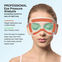 Masque oculaire 3D ergonomique en mousse à mémoire de forme Custom Link, occultant à 100 %, lesté, pour yoga, soulagement de la pression, toutes saisons