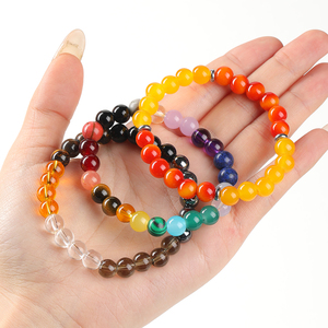 JD GEMS Naturstein Runde Perlen Armband für Karriere Glück Reichtum Anziehungskraft Stressabbau Schlafhilfe Gesundheit Schmuck Armreif - Product Image 4