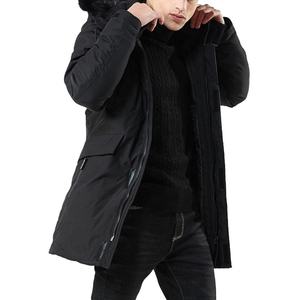 Abrigo de Piel Personalizado de Alta Calidad para Hombre, Chaqueta con Capucha Cálida y Cortavientos para Invierno, Impermeable, Talla Grande, Piel de Oveja y Vacuno - Product Image 4
