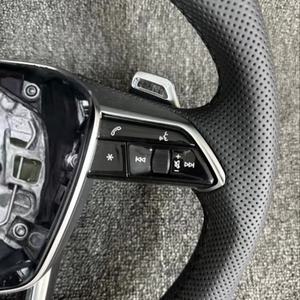 Volante de cuero de alta calidad para modelos Audi A6 C8 RS Q7 Q8 SQ7 SQ8 A7L A8 S6 S7 RS7 RS6 A3 A4 A5 B8 Q5 TT Q3 <span class=keywords><strong>A1</strong></span> B8.5 - Product Image 4