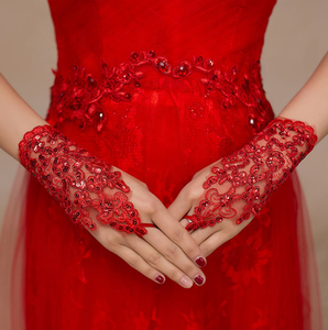 knit white lace wedding gloves suppliers