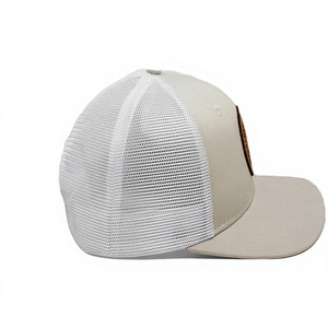Casquette de camionneur avec logo en cuir réglable à 6 panneaux, dos en maille, style décontracté pour l'extérieur, pour adultes, fabriquée au Vietnam par le fabricant - Product Image 2