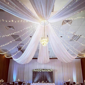 Party Ceiling Drapes Wedding Event <b>Curtains</b> 100% Polyester Custom Colors <b>Blackout</b> Flame Retardant European American Style - Product Image 4