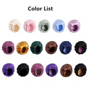 Gorro de Dormir de Seda para Mujer, Gorro de Satén para Dormir, Envoltura para Cabello Rizado con Banda Ajustable y Coletero de Regalo - Product Image 2