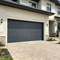 Système de panneaux de levage pliables en alliage d'aluminium pour porte de garage de style grille électrique, pour la sécurité d'entrée de villa moderne