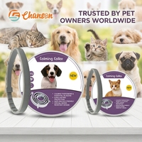 Collier apaisant CHANSON en gros pour chats et chiens, à ingrédients naturels, réglable, à la lavande, pour réduire l'anxiété et favoriser le calme