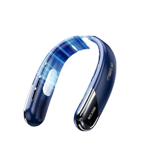 Nuevo Ventilador de Cuello Portátil 2026 con Logotipo Personalizado, Recargable por USB, sin Aspas, para Camping, Oficina y Uso General - Product Image 1